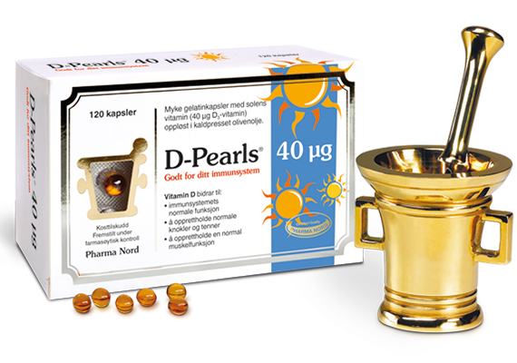 Vitamin D  "D-Pearls"  bidrar til et normalt fungerende immunforsvar