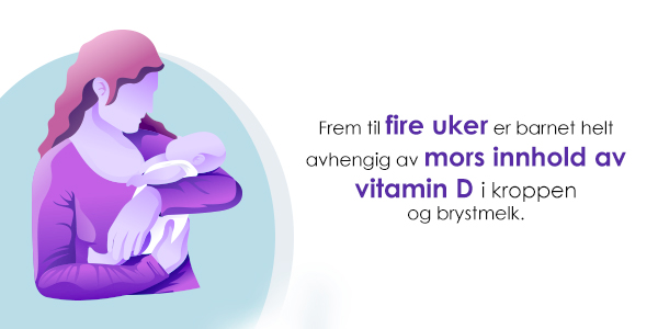 Avhengig av mors innhold av vitamin D