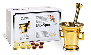 Bio-Sport fra Pharma Nord - unikt kosttilskudd for mosjonister eller aktive utøvere - inneholder blant annet omega-3